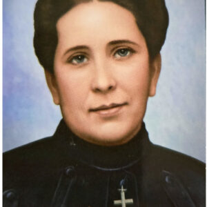 Estampa plastificada con foto de la Beata Concepción Cabrera al reverso oración para pedir favores por la intercesión de la beata Concepcion Cabrera. Estampa 2 x 3.5 Pulgadas.